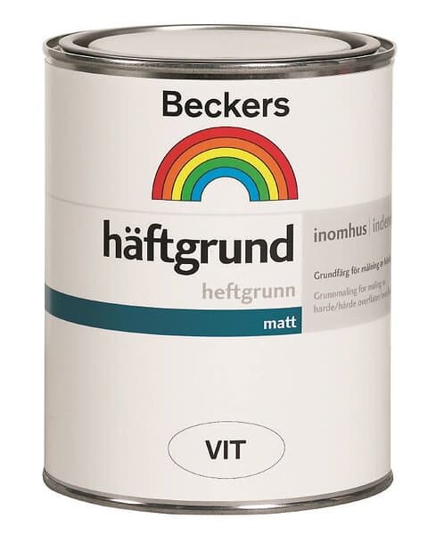 Beckers Häftgrund, Vit, 0,9l