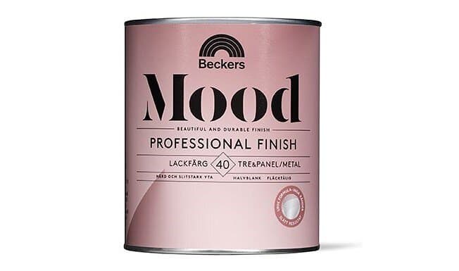 Beckers Mood Pro Finish Lackfärg 40 Halvblank, Valfri Kulör, 0,75l