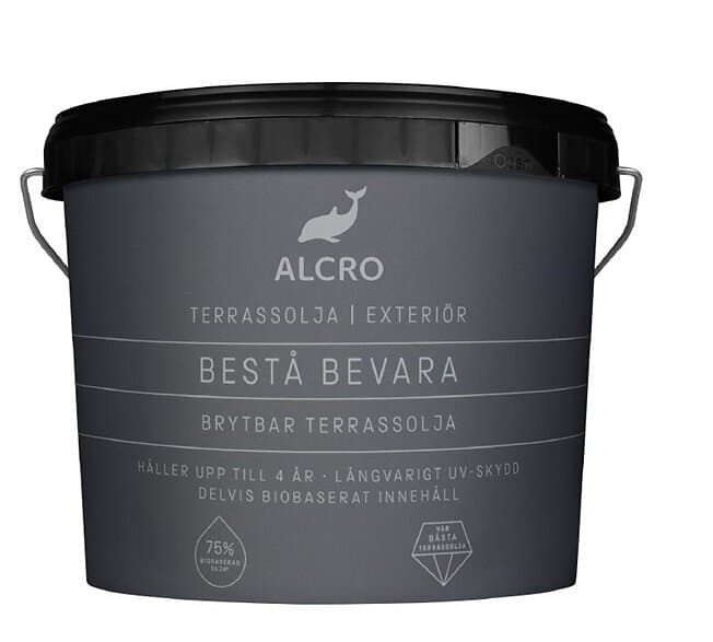 Alcro Bestå Bevara Terrassolja, Svartbrun, 0,9l