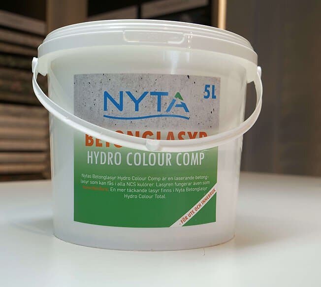 Nyta Betonglasyr Hydro Colour Comp, 5l, 2502-Y (Ljusgrå)