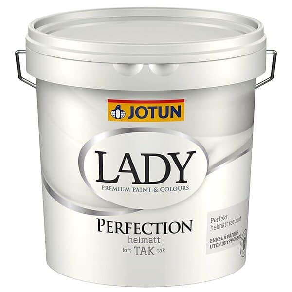 Jotun Takfärg Lady Perfection, Vit, 10l