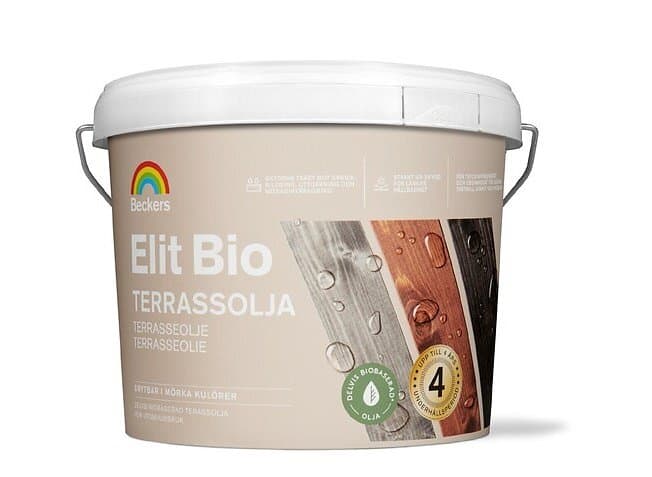 Beckers Elit Bio Terrassolja, Grå, 1l