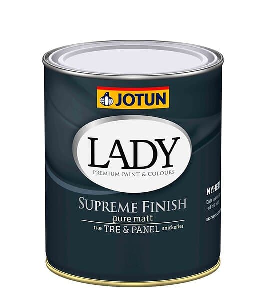 Jotun Lady Supreme Finish Pure Matt, Vit, 0,75l