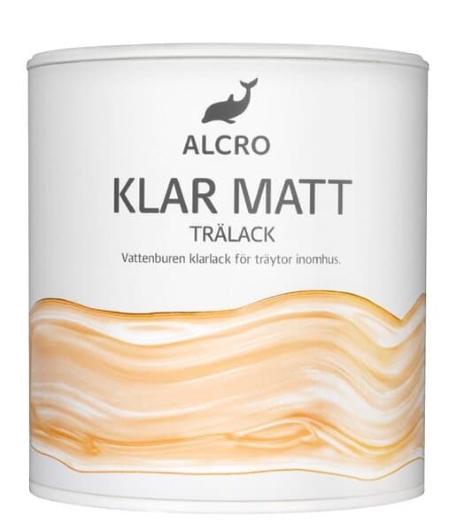 Alcro Klar Trälack Matt, 0,5l