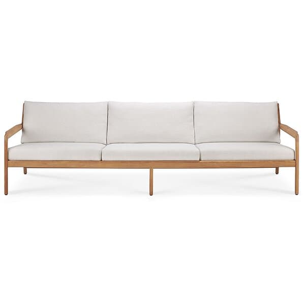 Ethnicraft Teak Jack Soffa Outdoor Off-white, 3-Sits Off-White Skum