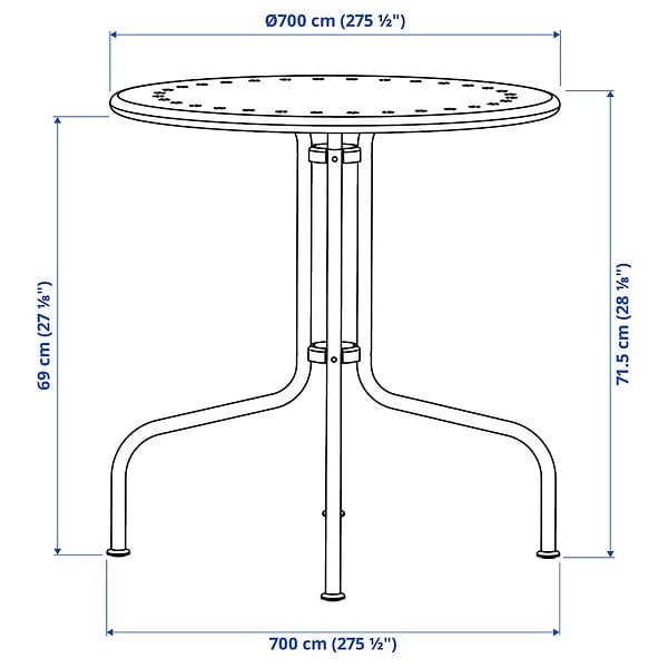 IKEA LÄCKÖ Bord, utomhus 70 cm