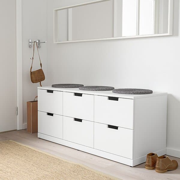 IKEA NORDLI Byrå med 6 lådor 120x54 cm