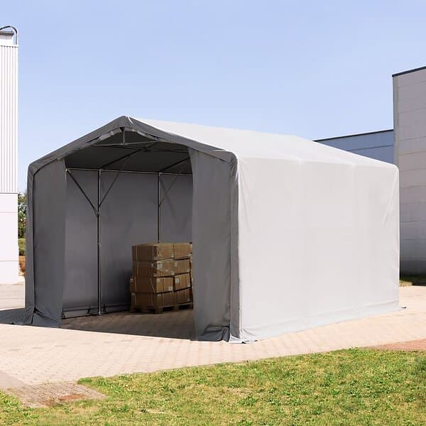 TOOLPORT Outlander 6x6 m tälthall 3,0 sidohöjd med dragkedjor PVC