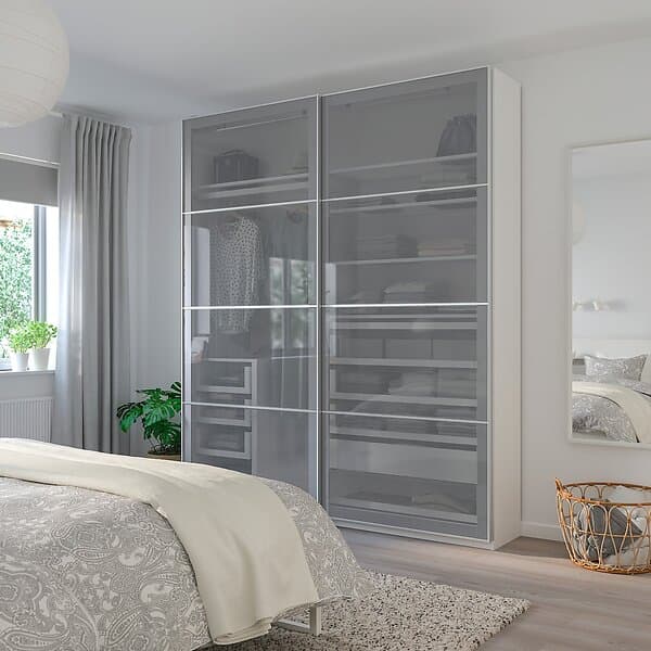 IKEA BJÖRNÖYA 4 paneler till ram för skjutdörr 100x236 cm