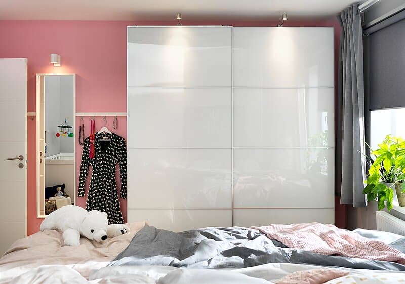 IKEA FÄRVIK 4 paneler till ram för skjutdörr 100x201 cm