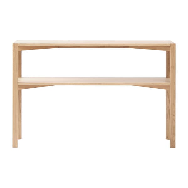 1898 Anton konsolbord 35x125 cm Vitpigmenterad ek