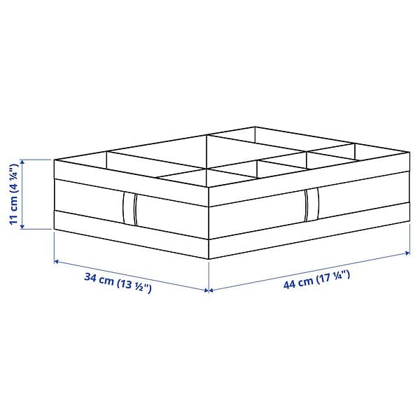 IKEA SKUBB Låda med fack 44x34x11 cm