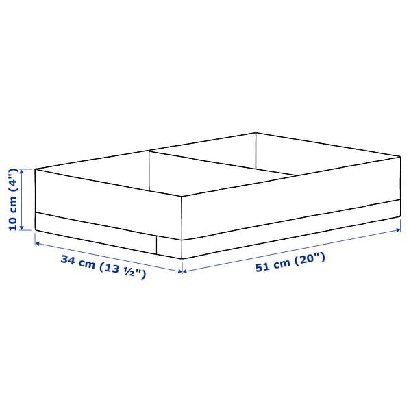 IKEA STUK Låda med fack 34x51x10 cm