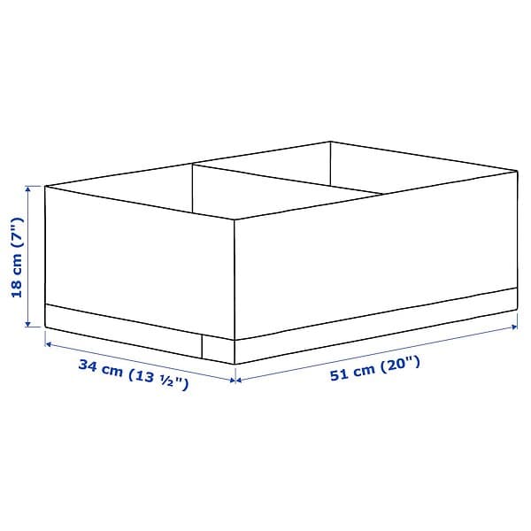 IKEA STUK Låda med fack 34x51x18 cm