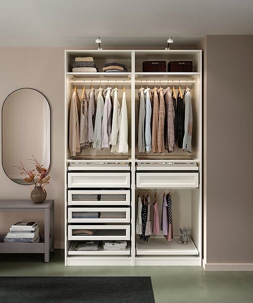 IKEA PAX 2 garderobsstommar 150x58x236 cm