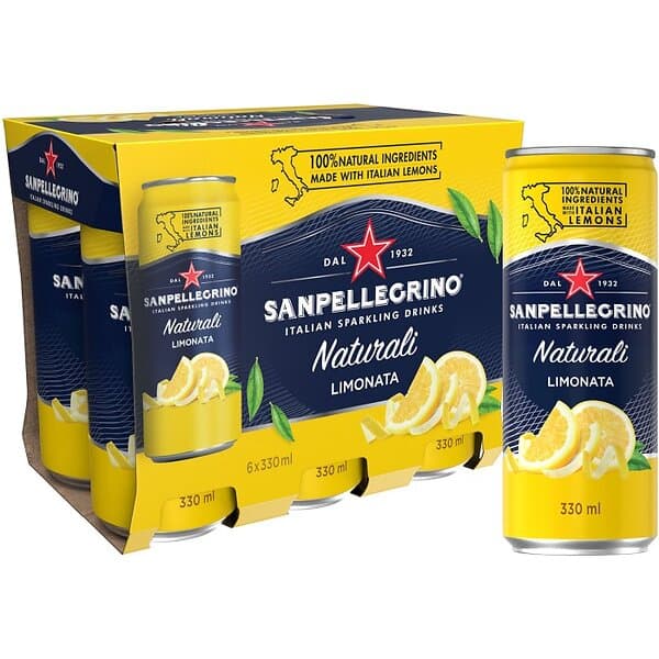 San Pellegrino Limonata 6x33cl inkl pant