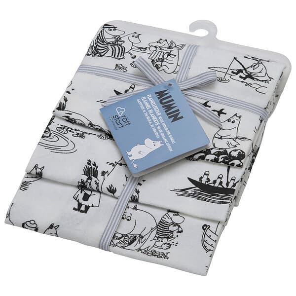 Rätt Start Mumin Skärgård Flanellfilt ECO 3-Pack