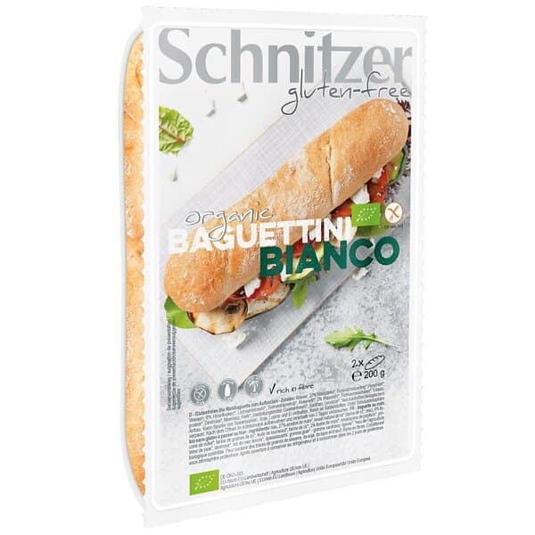 Bianco Schnitzer Glutenfri Baguettini Ready to Eat 200g