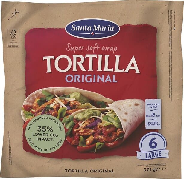 Santa Maria Original Tortilla Large 12st