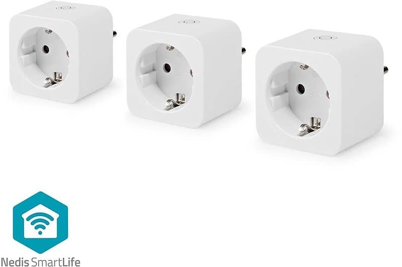 Nedis WiFi Smart Plug WIFIP121FWT3 3-pack