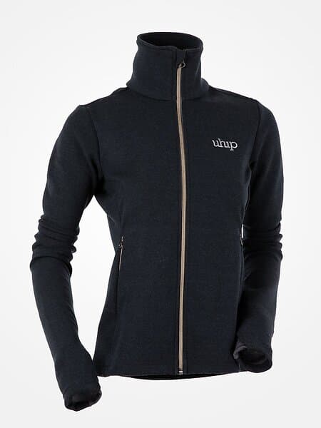 Uhip Woolblend Full Zip Tröja Graphite