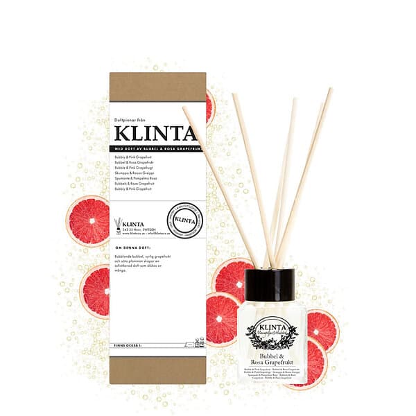 Klinta Doftpinnar Bubbel & Rosa Grapefrukt 50ml