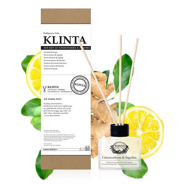 Klinta Doftpinnar Citronverbena & Ingefära 120ml