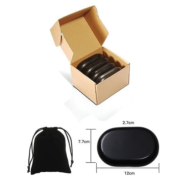 Massagestenar Hot Stone Large 4-pack