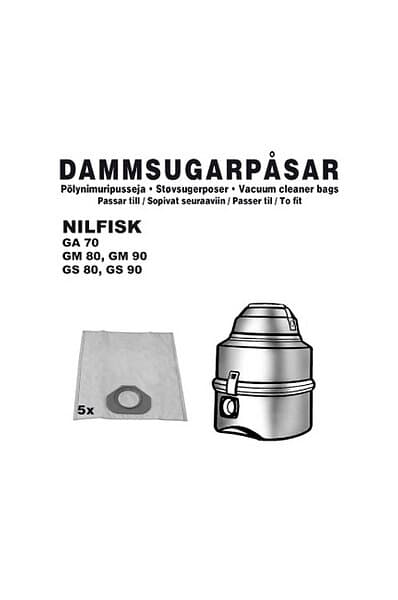 Champion Dammpåsar Nilfisk 5st 1st Fil