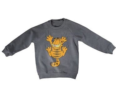 Garfield Hanging On Kids Sweatshirt (Jr)
