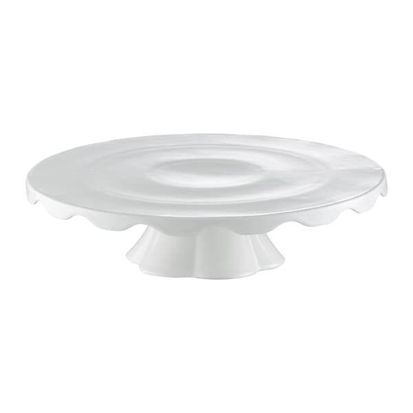 Ambition Tårtfat på fot i porslin Crema 30 cm