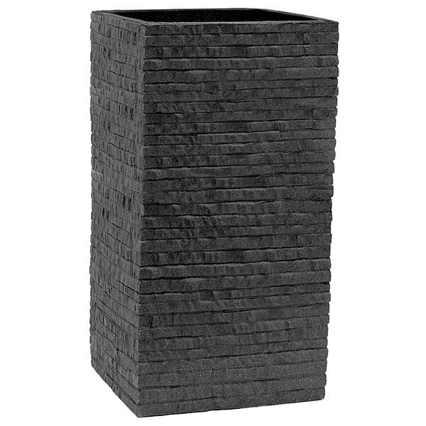 Patio Trädgårdskruka fyrkantig 27 x cm Kubus tegel antracit