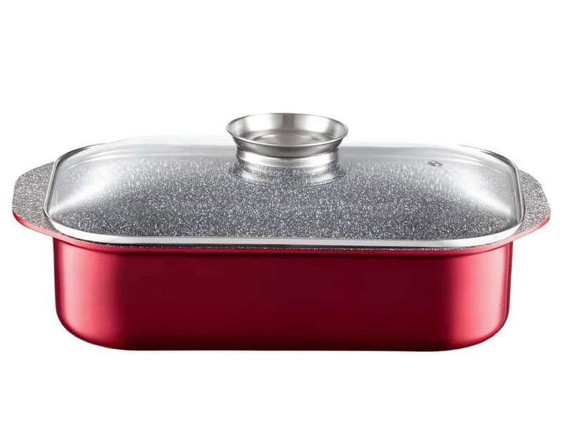 Ambition Stekgryta Jasper med lock Aroma Knob system 40,5 x 25,5 cm