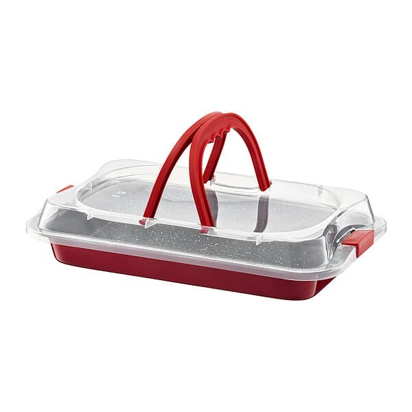 Ambition Ugnsform med plastlock Cherry 36 x 23 cm