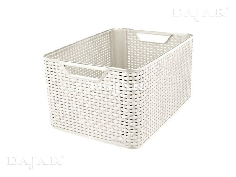 Curver Förvaringskorg Rattan Style beige L