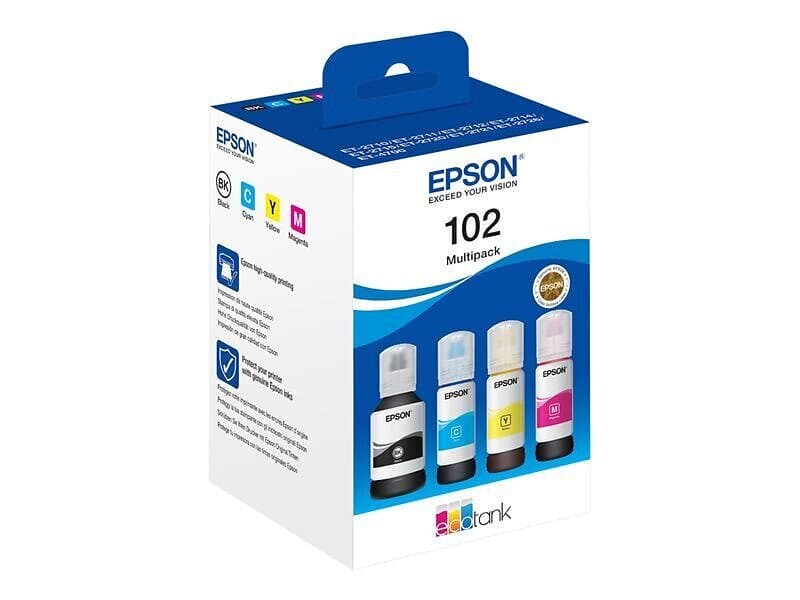 Epson 102 (Svart/Cyan/Magenta/Gul)