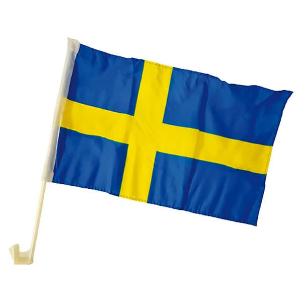 Bilflagga Sverige 2-pack