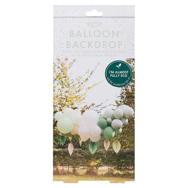 Ballongbåge Kit Grön/Vit