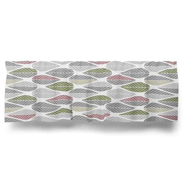 Arvidssons Textil Blader Gardinkappa Grå/Rosa Metervara