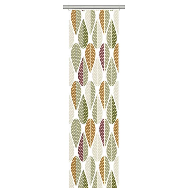 Arvidssons Textil Blader Panelgardin Grön/Rost