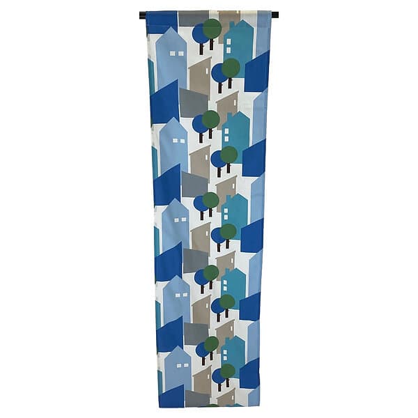 Arvidssons Textil Småstad Panelgardin Blå