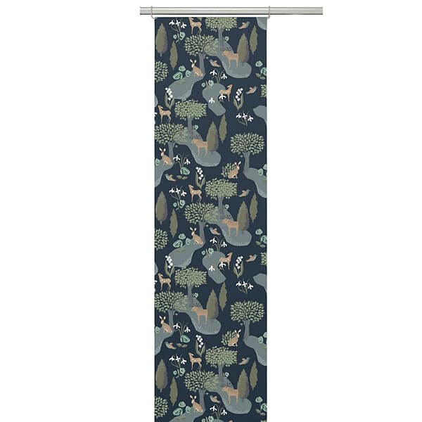 Arvidssons Textil Slottskogen Panelgardin Mörkblå