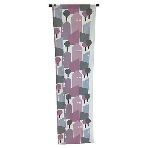 Arvidssons Textil Småstad Panelgardin Rosa/Lila