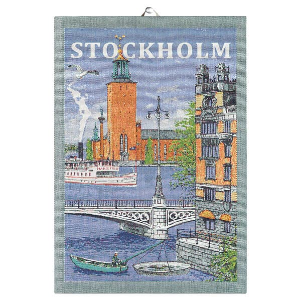 Ekelund Svenska Städer Kökshandduk Stockholm