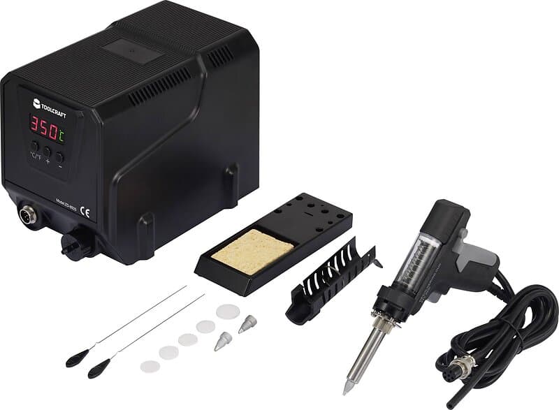 Toolcraft Avlödningsstation digital 90 W ZD-8925 160 480 °C inkl. Tennsug