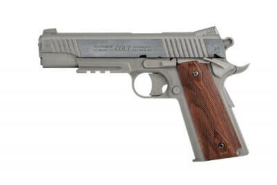 CyberGun Colt 1911 Rail NBB Stainless CO2 6mm