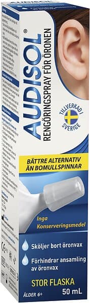 Audisol Rengöringsspray för öronen, 50ml