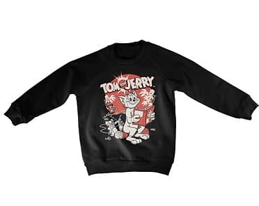 Tom & Jerry Vintage Comic Kids Sweatshirt (Jr)