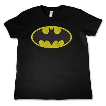 Batman Distressed Logo Kids T-Shirt (Jr)