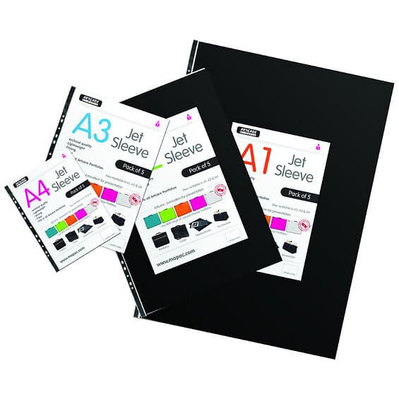 Plastfickor MAPAC A2 5-pack